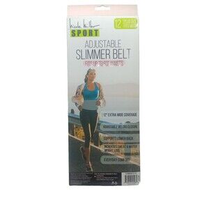 Nicole Miller Sport Slimmer Belt 12" Wide, Plus Size Fits up to 60" Waist, Nude